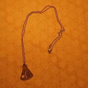 Beaker charm necklace
